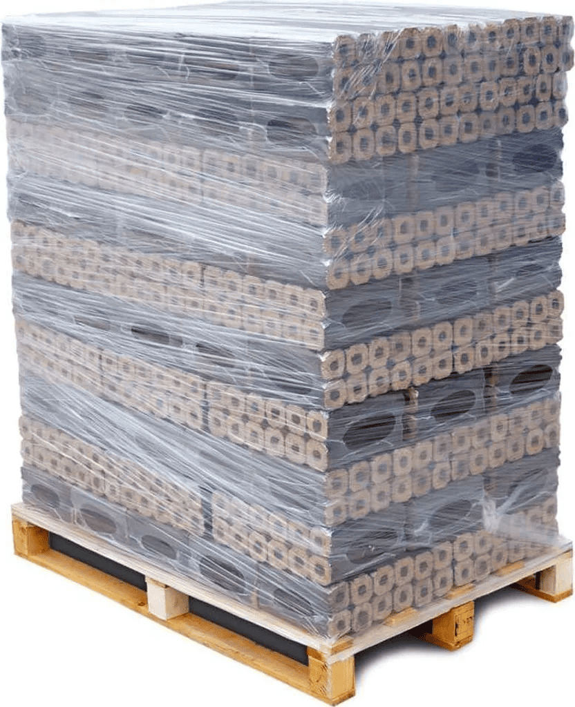 HOLZ Premium Buchenholzbriketts Pini Kay mit Loch 960 kg – Lange Glut & Hoher Heizwert – Bild 1