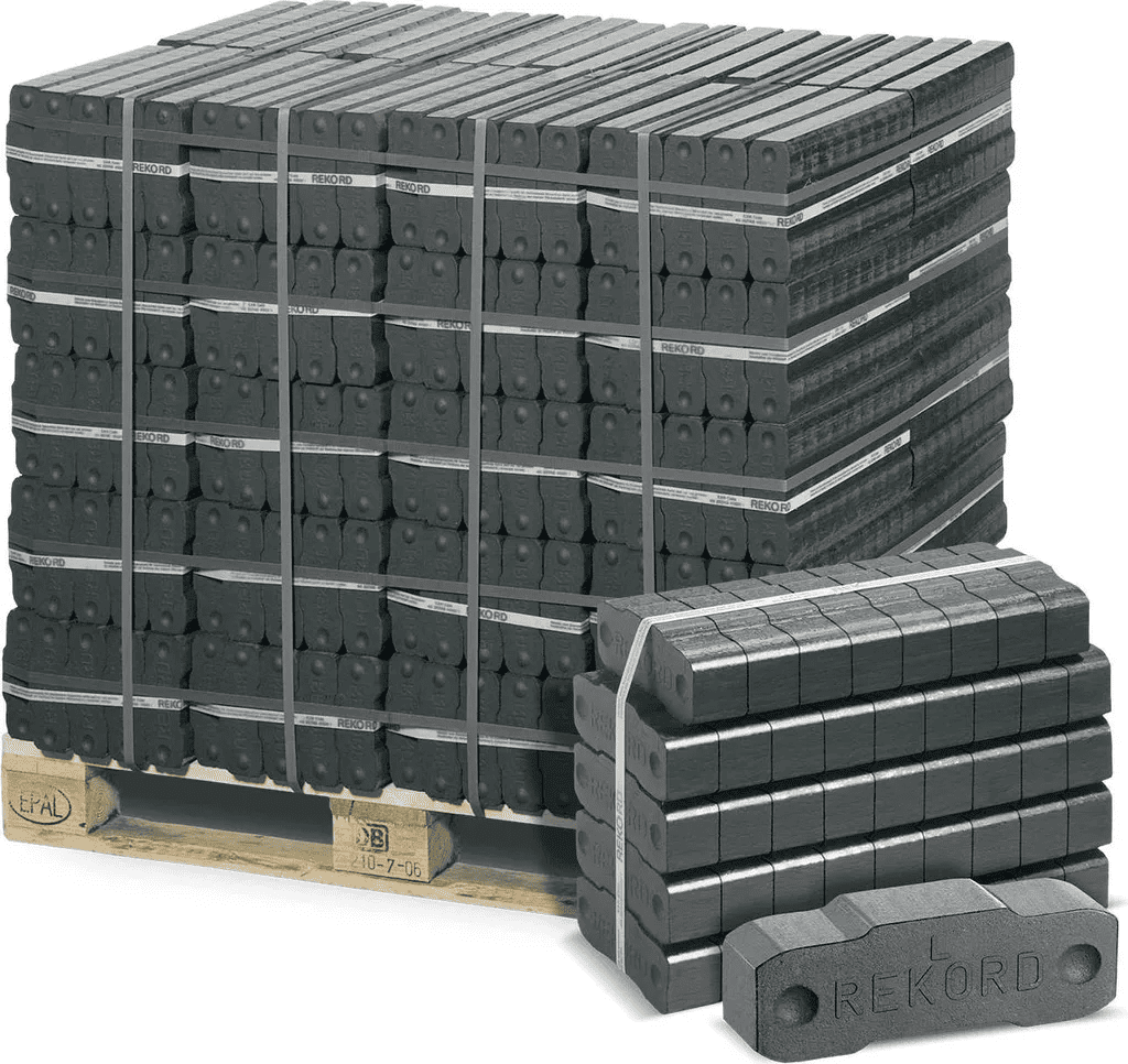 HOLZ22 Rekord Braunkohlebriketts 1000 kg – Hoher Heizwert & Lange Brenndauer – Bild 1